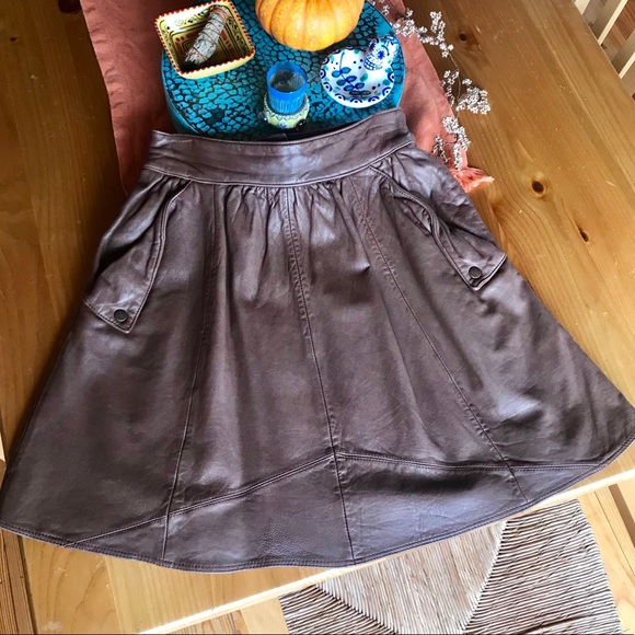 Anthropologie Dresses & Skirts - Daughters of the Liberation Leather Skirt